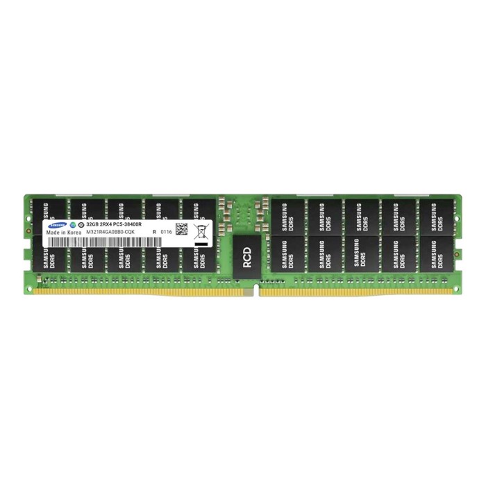 RAM-Speicher Samsung 32GB RDIMM 2Rx8 PC5-38400 DDR5 4800MHz M321R4GA3BB6-CQKDS