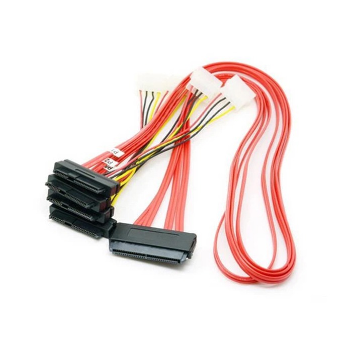 SAS-Kabel SFF-8484 bis 4xSFF-8482 31.5" 8484-8482