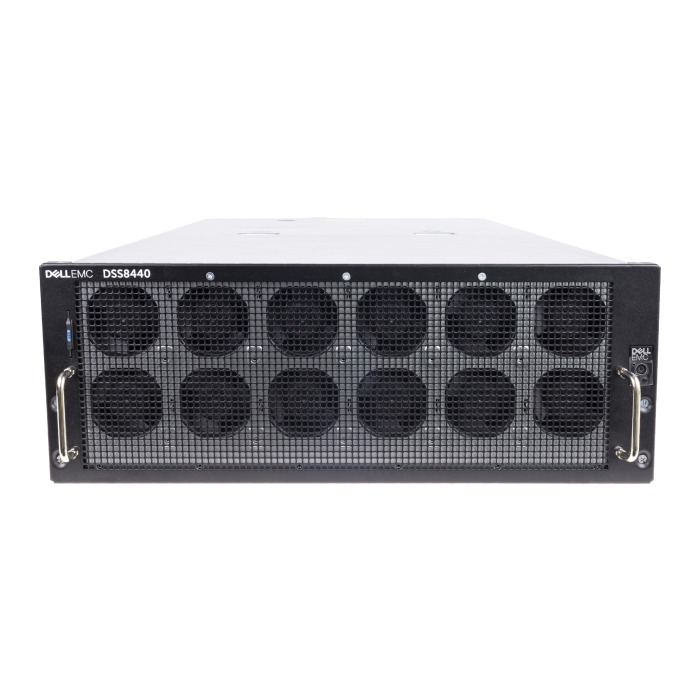 Server Dell DSS8440 10x2.5" mit 2x Gold 6242, 512GB RAM-Speicher, H730P, 2x 960GB SSD SATA 2.5", 2x Nvidia RTX 6000 Ada 48GB, 2x1GbE RJ45 2x10GbE SFP+, 4x Netzteil, Montageschienen, iDRAC 9