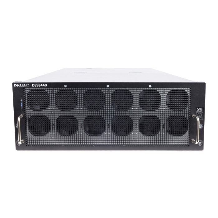 Server Dell DSS8440 10x2.5" with 2x Gold 6242, 512GB RAM, H730P, 2x 960GB SSD SATA 2.5", 2x Nvidia RTX 6000 Ada 48GB, 2x1GbE RJ45 2x10GbE SFP+, 4x PSU, rails, iDRAC 9