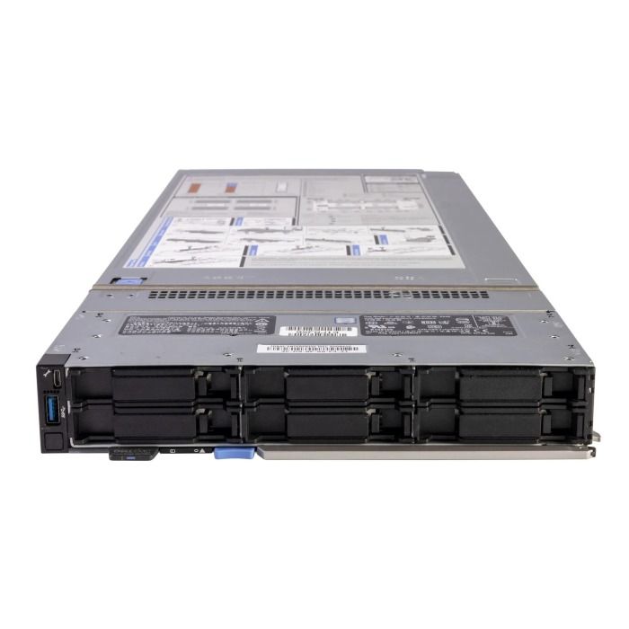 Server Dell PowerEdge MX740c 6x2.5" with 2xSilver 4114, 32GB, 2x 480GB SSD SATA 2.5", 2x25GbE SFP28