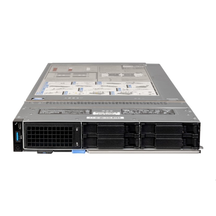 Server Dell PowerEdge MX750c 4x2.5" mit 2x Silver 4314, 256GB RAM-Speicher, 2x 960GB SSD SATA 2.5", 2x10GbE BASE-KR, iDRAC 9
