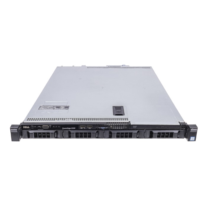 Server Dell PowerEdge R330 4x3.5" mit 1x E3-1220 v5, 64GB RAM, 2x 960GB SSD SATA 2.5", 2x PSU, schienen und befestigungsteile, iDRAC 8