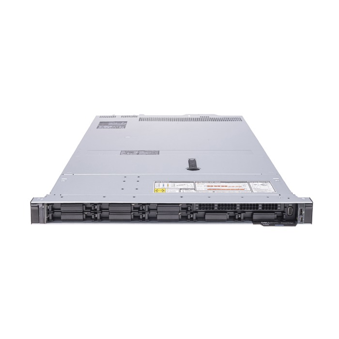 Server Dell PowerEdge R450 8x2.5" mit 2x Gold 6334, 128GB RAM-Speicher, H355, 4x 1.6TB SSD SAS 12G RI 2.5", 2x10/25GbE SFP28, 2x Netzteil 800W, Montageschienen, iDRAC9 Enterprise