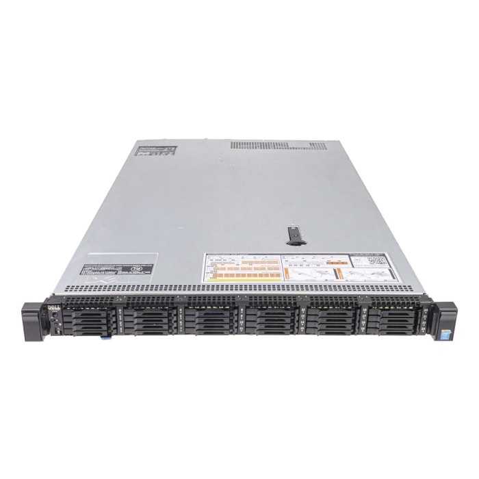 Server Dell PowerEdge R630 24x1.8" mit 2x E5-2650 v3, 128GB RAM, 2x 200GB SSD SATA 1.8", 4x1GbE RJ45, 2x PSU, schienen und befestigungsteile, iDRAC 8