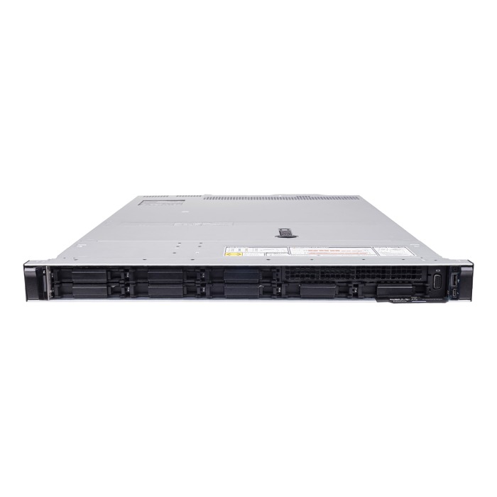 Server Dell PowerEdge R650xs 8x2.5" mit 2x Silver 4309Y, 64GB RAM-Speicher, BOSS-S1, 4x 3.2TB SSD SAS 12G MU 2.5", 4x10GbE SFP+, 2x Netzteil, Montageschienen, iDRAC 9