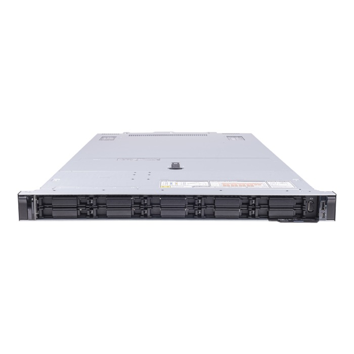 Server Dell PowerEdge R6525 10x2.5" (10xNVMe) with 2x EPYC 7402, 64GB RAM, 2x 1.92TB SSD NVMe U.2 2.5", 2x10/25GbE SFP28, 2x PSU 1400W, rails, iDRAC9 Enterprise