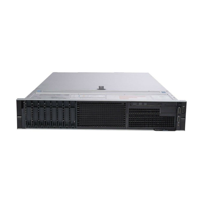 Server Dell PowerEdge R740 8x2.5" mit 2x Gold 5222, 64GB RAM, H730P, 2x 960GB SSD SATA 2.5", 4x1GbE RJ45, 2x PSU, schienen und befestigungsteile, iDRAC 9