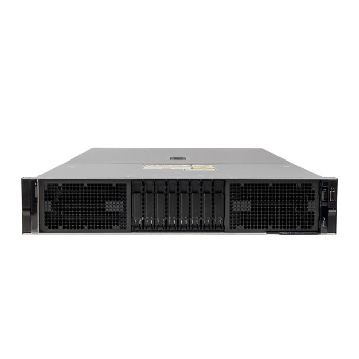 Server Dell PowerEdge R750xa 8x2.5" with 2x Gold 6338, 128GB RAM, H755, 4x 1.6TB SSD SAS 12G 2.5", 4x TESLA T4, 2x1GbE RJ45, 2x PSU, rails, iDRAC 9