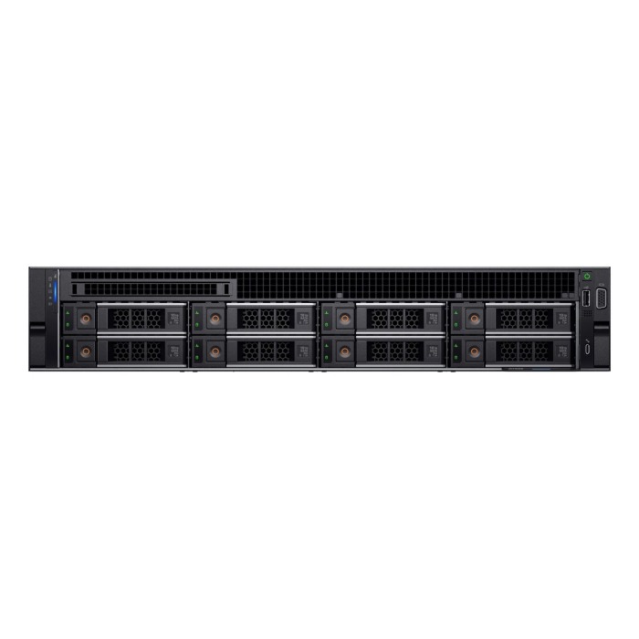 Server Dell PowerEdge R750xs 8x3.5" + 2x2.5" mit 2x Platinum 8358P, 256GB RAM-Speicher, H755, 4x 960GB SSD SATA 2.5", 2x Netzteil, Montageschienen, iDRAC 9
