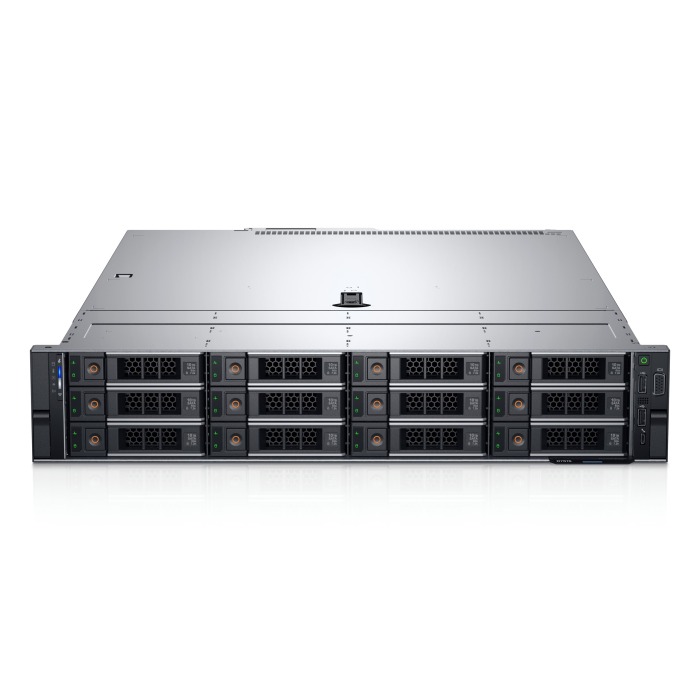Server Dell PowerEdge R7515 12x3.5" mit 1x EPYC 7262, 32GB RAM-Speicher, H330, 1x10GbE, 2x Netzteil 750W, Montageschienen, iDRAC9 Enterprise