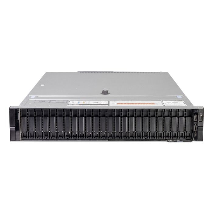 Server Dell PowerEdge R7515 24x2.5" (12xNVMe) with 1x EPYC 7252, 32GB RAM, H730P, 2x 960GB SSD SATA 2.5", 2x1GbE RJ45, 2x PSU, rails, iDRAC 9