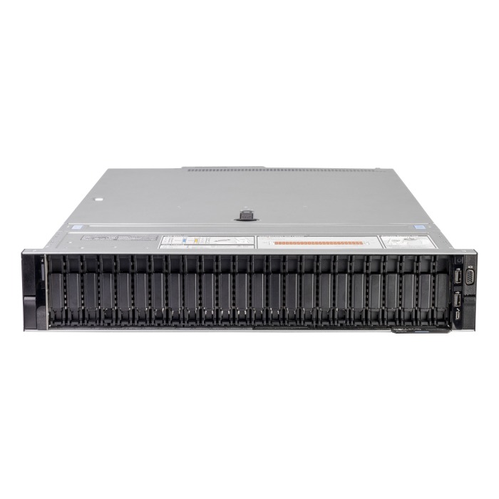 Server Dell PowerEdge R7515 24x2.5" mit 1x EPYC 7402, 256GB RAM-Speicher, H730P, 2x 480GB SSD SATA 2.5", 2x10GbE, 2x Netzteil 1100W, Montageschienen, iDRAC9 Enterprise