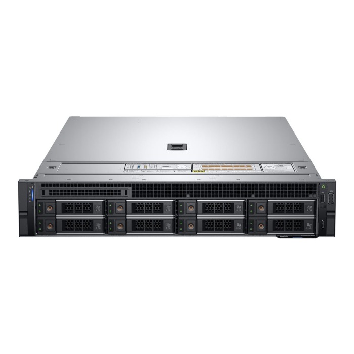 Server Dell PowerEdge R7525 8x3.5" mit 2x EPYC 7262, 32GB RAM-Speicher, H345, 2x 960GB SSD SATA 2.5", 2x Netzteil 1400W, Montageschienen, iDRAC9 Enterprise