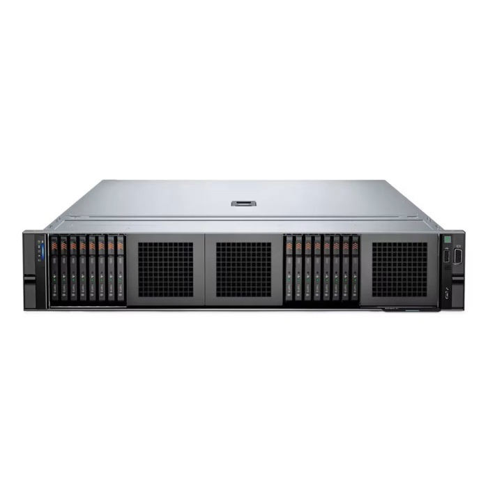 Server Dell PowerEdge R760 16xE3.S NVMewith 2x Gold 6526Y, 256GB RAM, H755N, 4x 1.92TB NVMe E3.S, 2x1GbE, 2x25GbE SFP28, 2x PSU 1400W, rails, iDRAC9 Enterprise