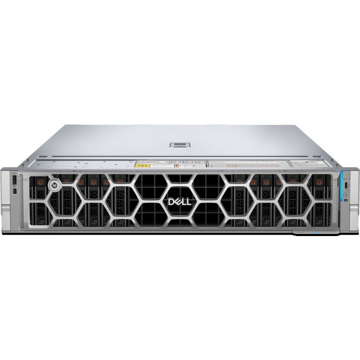 Server Dell PowerEdge R7715 16x2.5" with 1x EPYC 9175F, 64GB RAM, H965i, 2x 960GB SSD SATA 2.5", 8x 3.2TB SSD SAS 12G MU 2.5", 2x PSU 2400W, rails, iDRAC 10 Core
