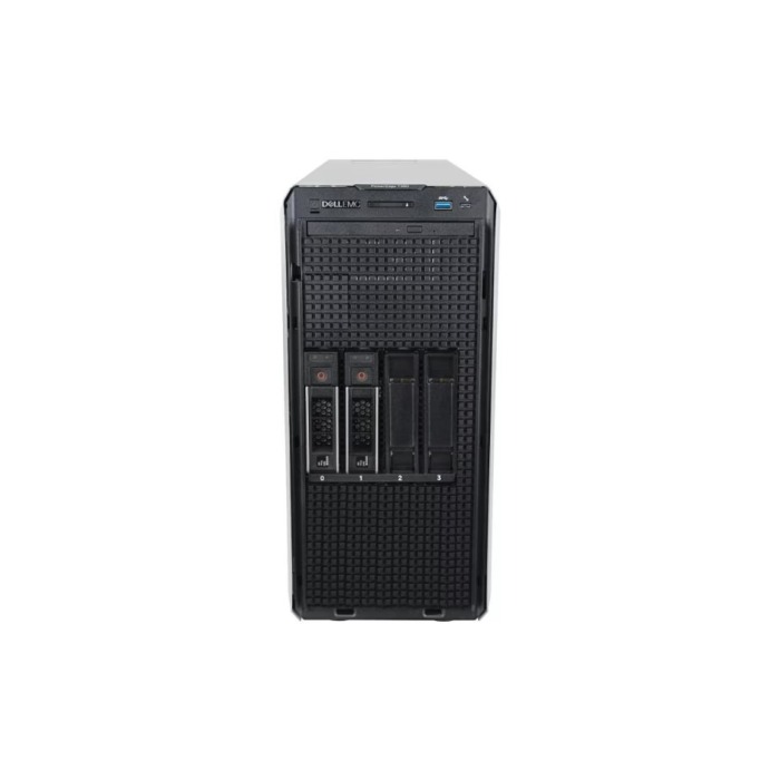 Server Dell PowerEdge T350 4x3.5" mit 1x E-2378G, 32GB RAM-Speicher, H755, BOSS-S1 z 2x 480GB SSD SATA M.2, 4x 6TB SATA  3.5", 2x10GbE SFP+, 2x Netzteil