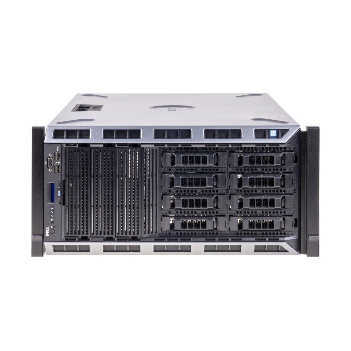Server Dell PowerEdge T430 8x3.5" mit 2x E5-2623 v3, 32GB RAM, H330, 2x 480GB SSD SATA 2.5", 2x PSU, schienen und befestigungsteile, iDRAC 8