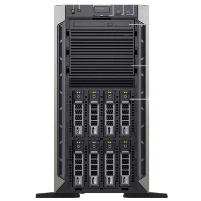 Server Dell PowerEdge T440 8x3.5" with 2x Silver 4114, 32GB RAM, H330, 2x 480GB SSD SATA 6G RI 2.5", 2x PSU, iDRAC 9