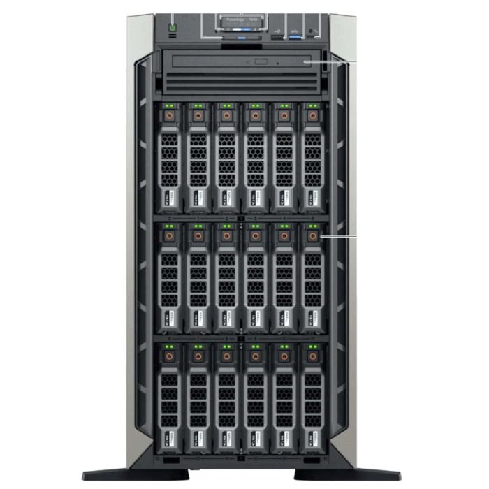 Server Dell PowerEdge T640 18x3.5" with 2x Gold 6130, 32GB, H730+, 2x 960GB SSD SATA 2.5", 2x PSU, iDRAC 9 Enterprise
