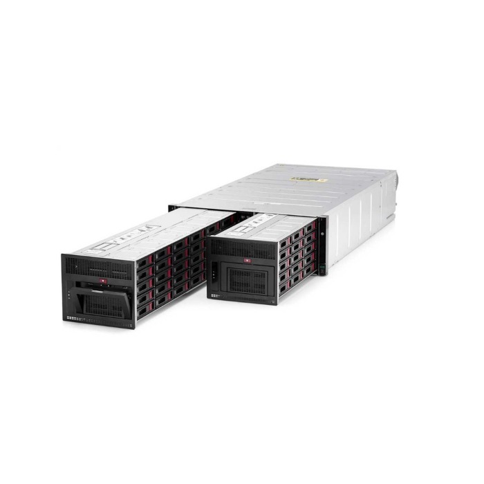 Server HPE Apollo 4510 Gen10 60x3.5" with XL450 (with 2x Platinum 8164 core 2GHz, P408i-a), 2xP408i-p, 2x 10/25GbE, 4x PSU, rails