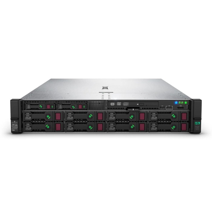 Server HPE ProLiant DL380 Gen10 Plus 8x3.5" mit 2x Silver 4310, 32GB RAM-Speicher, P408i, 2x HPE 960GB SSD SATA 2.5", 2x10/25GbE SFP28, 2x Netzteil, Montageschienen, iLO Advanced