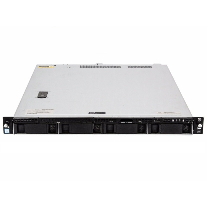 Server HPE ProLiant DL60 Gen9 4x3.5" mit 2x E5-2650 v4, 64GB RAM-Speicher, P440, 2x HPE 960GB SSD SATA 2.5", 1x Netzteil, Montageschienen, iLO 4