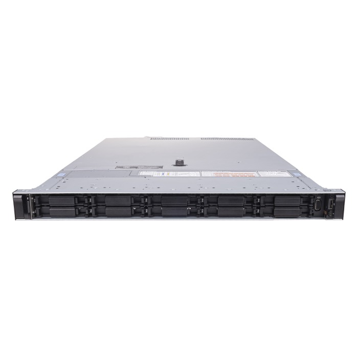 Serwer Dell PowerEdge R6415 10x2.5" (NVMe) mit 1x EPYC 7351P, 32GB RAM, H730P, 2x Dell 280GB SSD NVMe U.2 2.5", 4x1GbE, 2x PSU 550W, Montageschienen