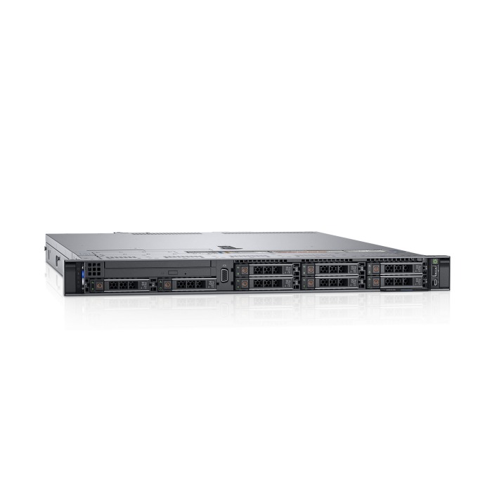 Serwer Dell PowerEdge R6415 8x2.5" mit 1x EPYC 7351P, 128GB RAM, H730P, 2x 480GB SSD SATA 2.5", 2x10GbE SFP+ + 2x1GbE RJ45, 2x PSU 550W, Montageschienen, iDRAC9 Enterprise