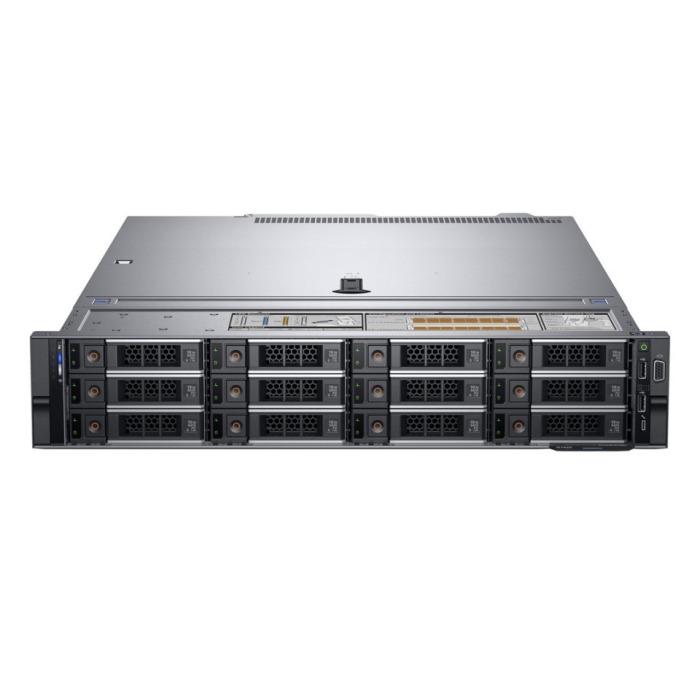 Serwer Dell PowerEdge R7415 12x3.5" mit 1x EPYC 7371, 32GB RAM, H730P, 2x 480GB SSD SATA 2.5", 4x1GbE, 2x PSU 750W, Montageschienen, iDRAC9 Enterprise