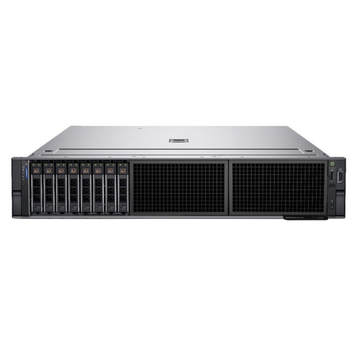 Serwer Dell PowerEdge R750 8x2.5" mit 2x Silver 4310, 64GB RAM, H745, BOSS-S2mit 2x 480GB Dell SSD SATA RI M.2, 4x10GbE SFP+, 2x PSU 1800W, Montageschienen, Abdeckung, iDRAC9 Enterprise