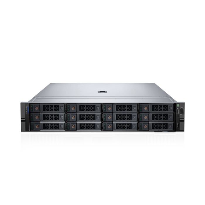 Serwer Dell PowerEdge R760 12x3.5"mit 2x Gold 6444Y, 64GB RAM, H755, 2x 400GB SSD SAS 12G RI 2.5", 2x1GbE, 2x PSU 3200W, Montageschienen, iDRAC9 Enterprise