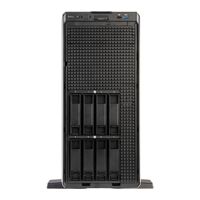 Serwer Dell PowerEdge T550 8x3.5"mit 2x Silver 4310, 32GB RAM, H345, 2x 960GB SSD SATA 2.5", 2x PSU 800W, iDRAC9 Enterprise