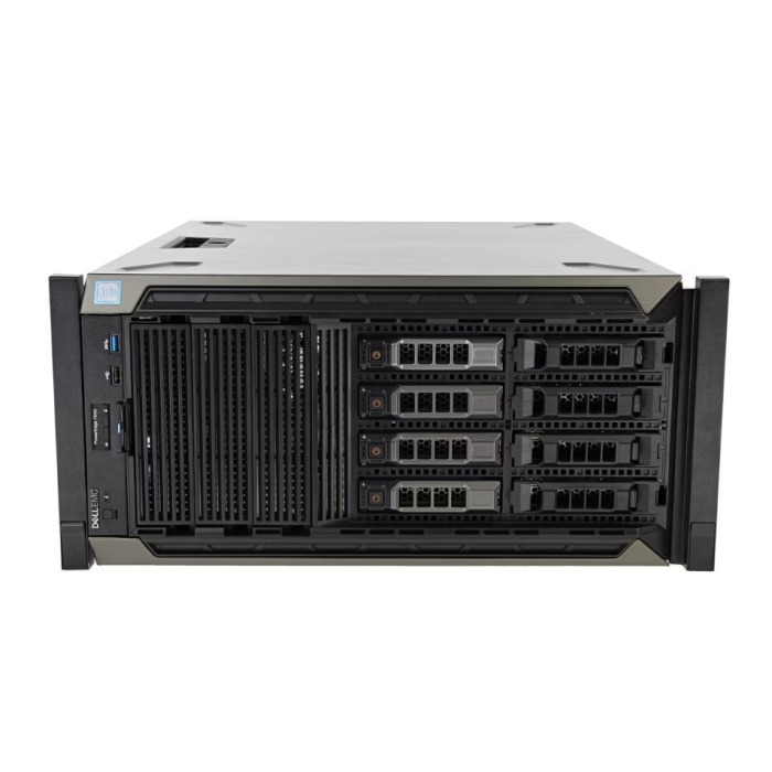Serwer Dell PowerEdge T640 8x3.5"mit 2x Platinum 8260, 384GB RAM, HBA330, BOSS-S1mit 2x 240GB SSD SATA RI M.2, 6x 1.92TB SSD SATA 2.5", 2x PSU 495W, Abdeckung, iDRAC9 Enterprise