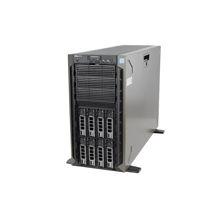 Serwer Dell PowerEdge T640 8x3.5"mit 2x Silver 4116, 32GB RAM, H330, 2x 960GB SSD SATA 2.5", 2x PSU 1100W, iDRAC9 Enterprise