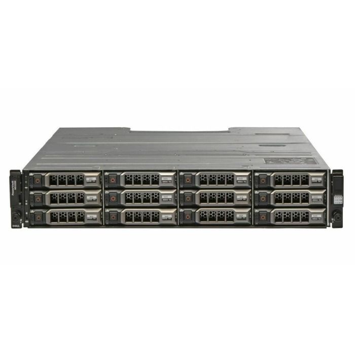 Storage Array Dell PowerVault MD3200 12x3.5" with 2x Controller SAS, 2x PSU, rails