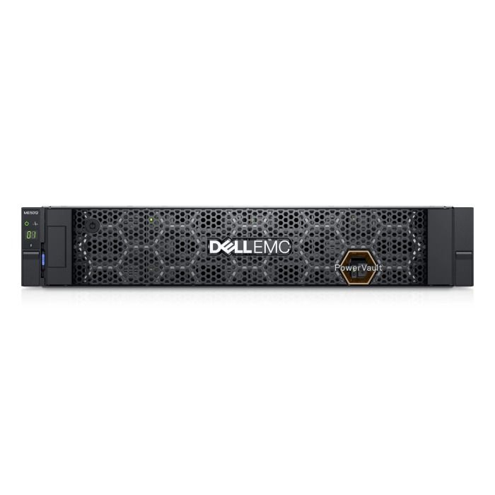 Storage Array Dell PowerVault ME5012 with 2x 4x25GbE SFP28, 4x 10TB SAS 3.5", 2x PSU, rails