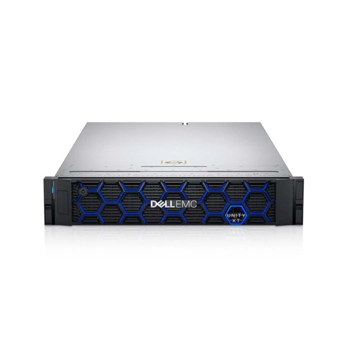Storage Array Dell Unity XT 480F with 2x Controller, 6x 3.84TB SSD SAS 12G 2.5", 2x PSU, rails