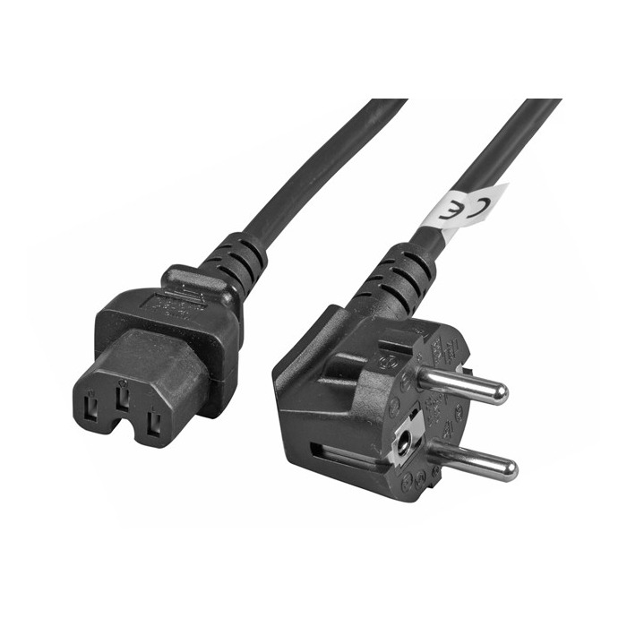 Stromkabel SCHUKO bis C15 1.8m