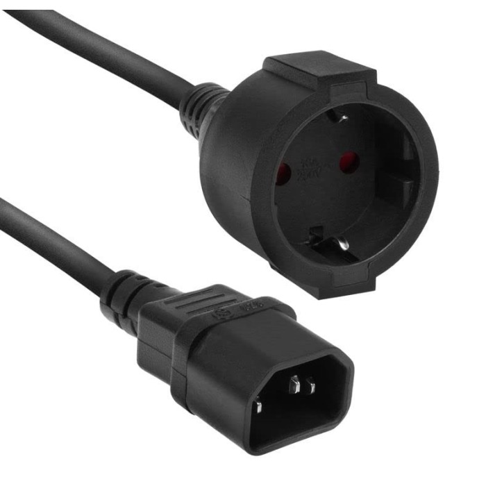 Stromkabel Schuko - C14 1.8M