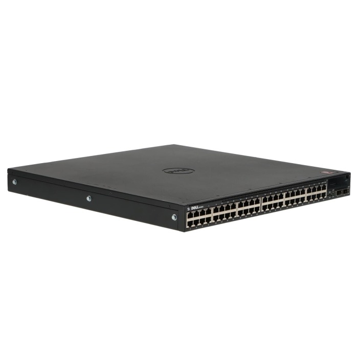 Switch Dell Networking N4064 48x10GbE BASE-T R2F Reverse Flow 2xPSU, 2xFAN, Montageschienen