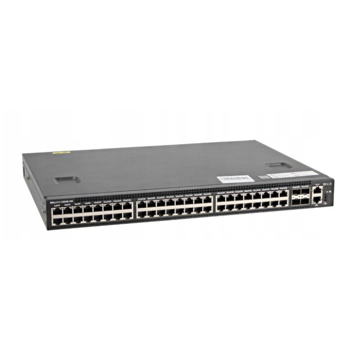 Switch Dell Networking S3048-ON 48x1GbE RJ45 4x10GbE SFP+ F2R Normal Flow 2x PSU, 3x FAN