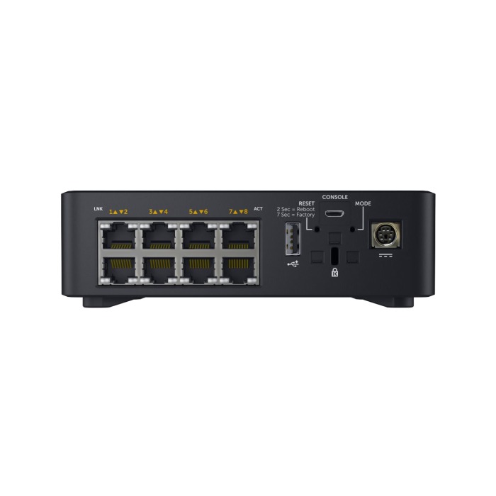 Switch Dell Networking X1008P 8x1GbE PoE F2R Normal Flow