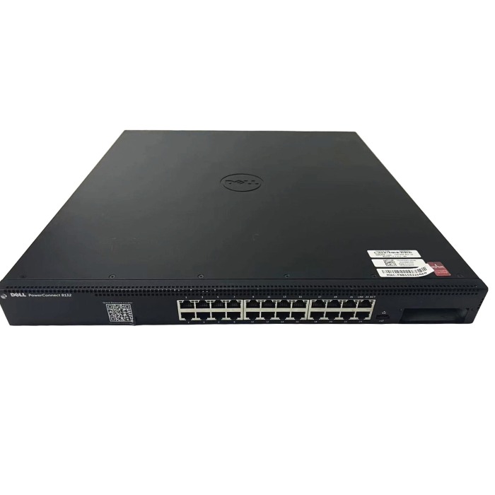 Switch Dell PowerConnect 8132 24x10GbE BASE-T 2x Netzteil, 2x Lüfter, F2R Normal Flow