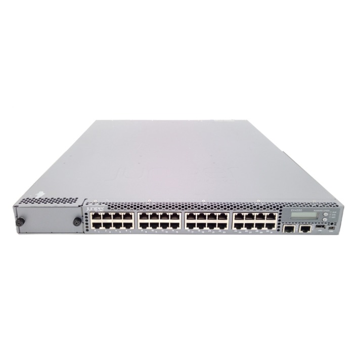 Switch Juniper Networks EX4550-32T 32x10GbE BASE-T F2R Normal Flow 1x Netzteil, 3x Lüfter