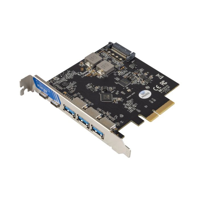 USB controller Akasa PCIe 2.0 x4 - 3x USB 3.2 Gen 2, 2x USB-C 3.2 Gen 2 AK-PCCU3-09