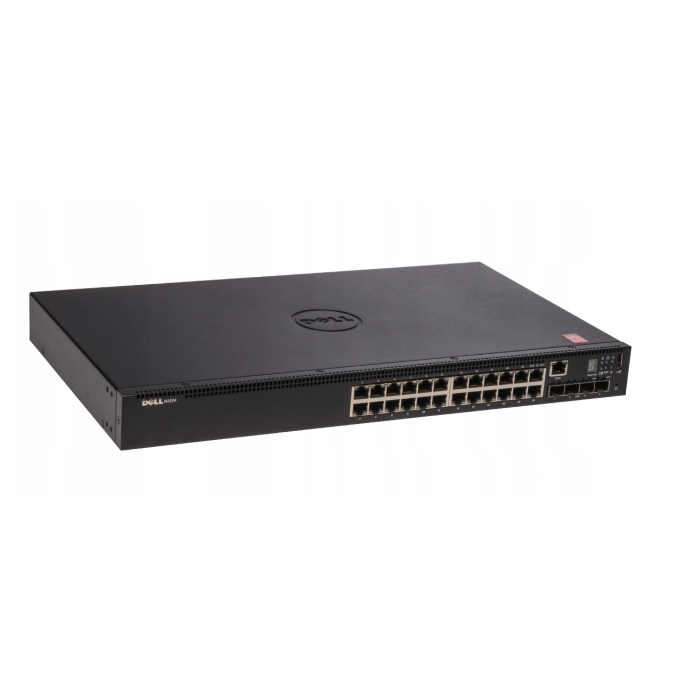 Verteiler Dell Networking N1524 4x10GbE SFP+ 24x1GbE RJ45 F2R 