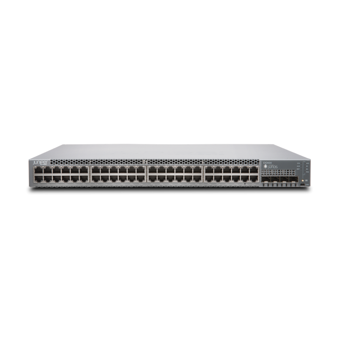 Verteiler Juniper Networks 2x40GbE QSFP+ 4x10GbE SFP+ 48x1GbE RJ45 R2F