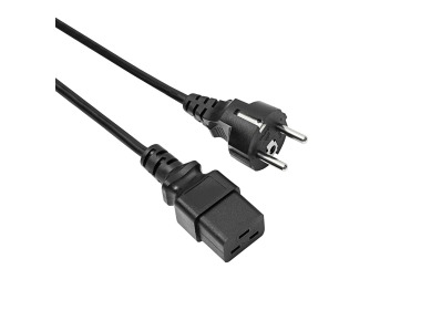 Akyga-Netzkabel C19 auf CEE 7/7, 1,8 m, AK-UP-01
