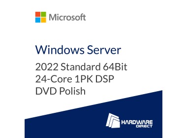 Betriebssystem Microsoft Windows Server 2022 Standard 64Bit 24-Core 1PK DSP DVD Polish